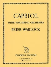 Capriol Suite Orchestra sheet music cover